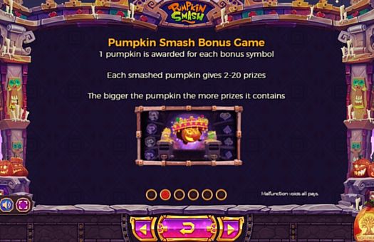 Правила бонусной игры в Pumpkin Smash онлайн